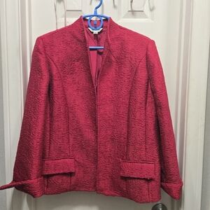 Austin Reed Vintage Vibrant Red Textured Blazer Size 16